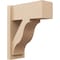 Ekena Millwork 8-in W x 18-in D x 22-in H Funston Block Rough Cedar Woodgrain TimberThane Outlooker, Primed Tan OUTUR080X18X22FST44RCPR - alternate 1
